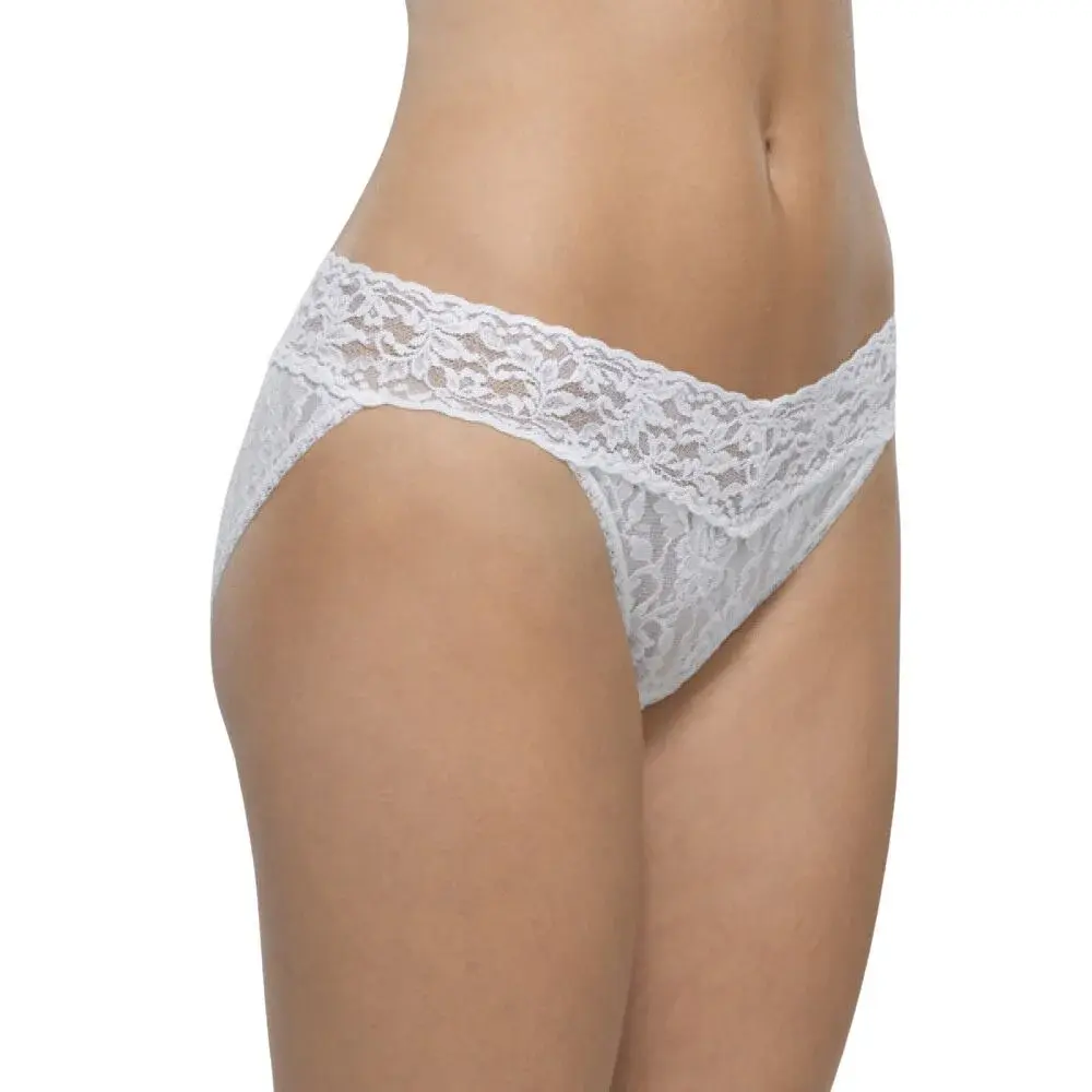 White Lace Mid-Waist Brief Panty by Best Dropshipping Supplier in India