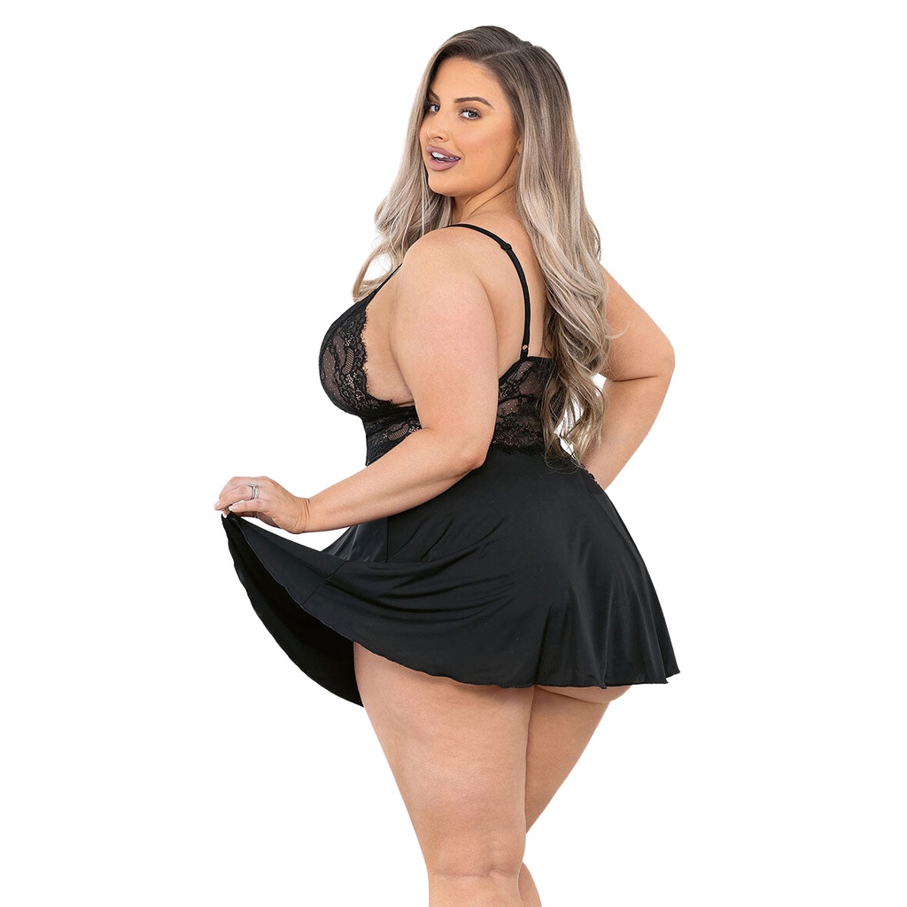 See Through Baby Doll Dress BD-19026