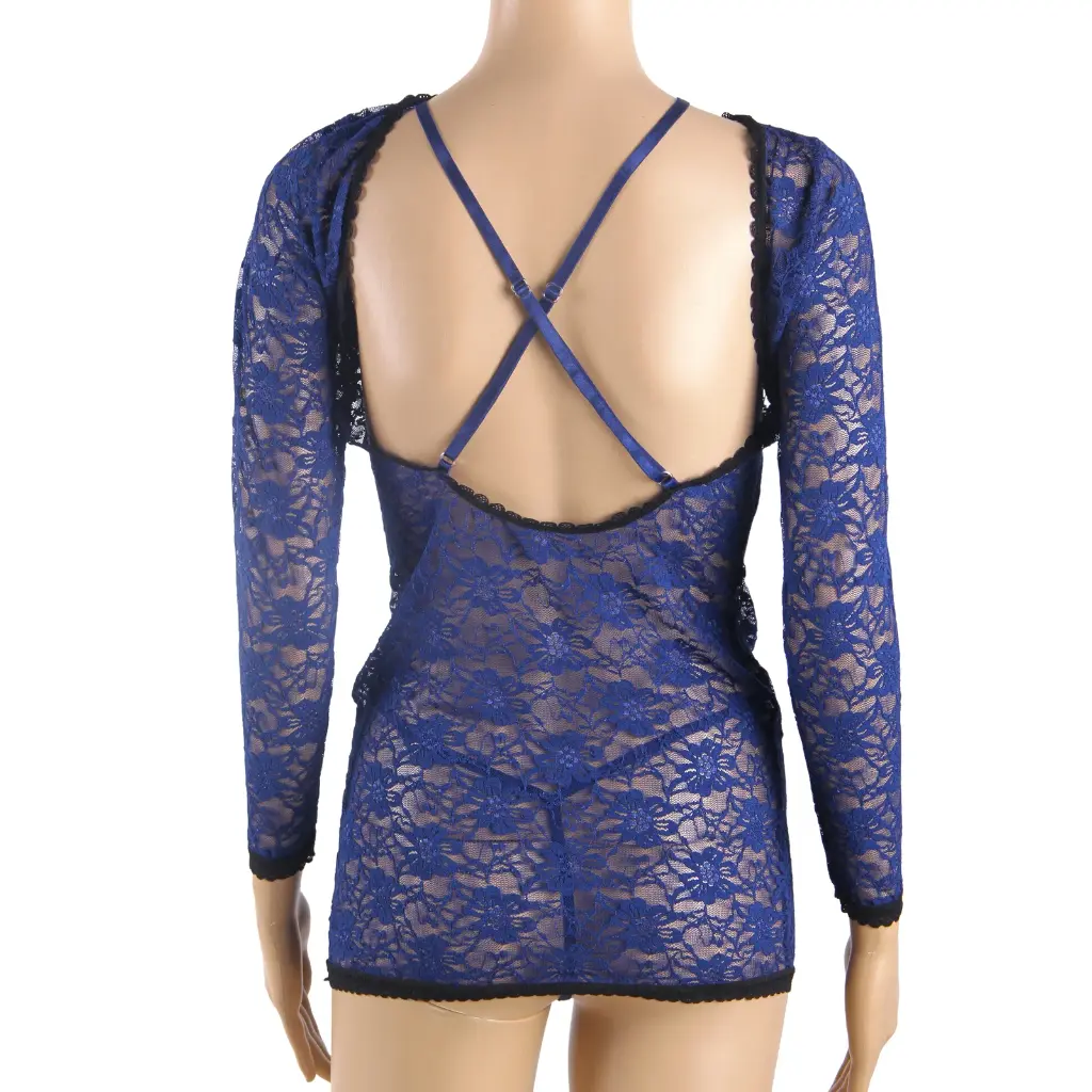 Back Open Chemise CH-80218