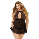 Key Hole Baby Doll Dress BD-19021
