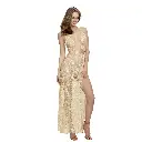 Side Cut Nightgown NG-30919