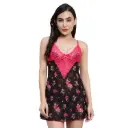  Printed Babydoll Dress BD-17808
