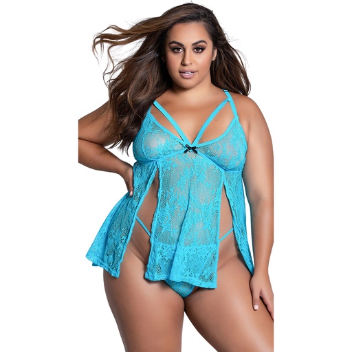 Front Open Baby Doll Dress BD-19037