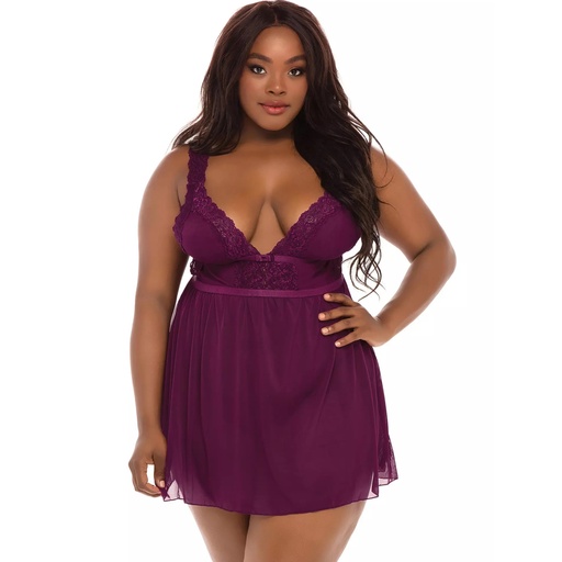 Back Open Baby Doll Dress BD-19022