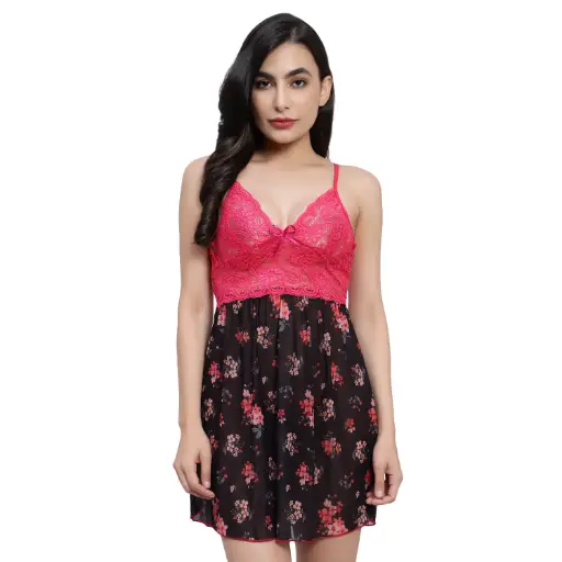  Printed Babydoll Dress BD-17804